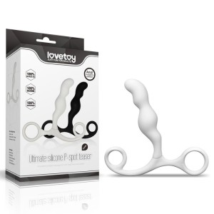 Anal Stimulator White Ultimate Silicone P Spot Teaser