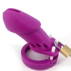 Male Silicone Chastity Device Cb-6000 Silicone Purple