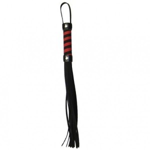 Strict Leather Black And Red Role Playing Whip Strict Leather Premium Flogger