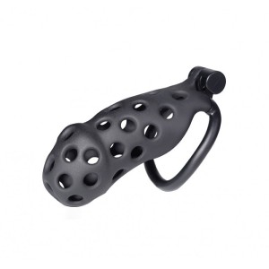Male Chastity Device 3d Printing Resin Chastity Device Black X-large