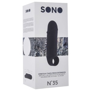 Sono No.35 Stretchy Thick Penis Extension-black