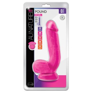 Au Naturel Bold Pound Dildo-pink 8.5