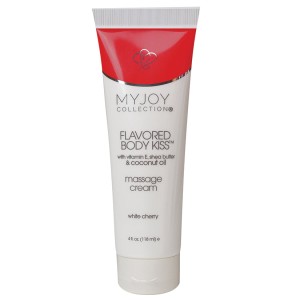 Flavored Body Kiss Cream-white Cherry 4oz