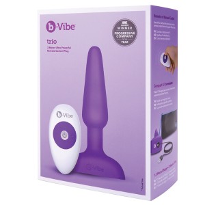 B-vibe Trio Plug-purple