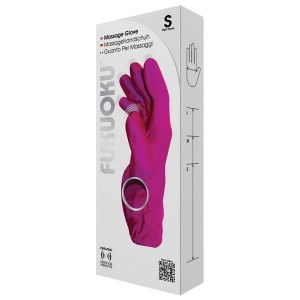Fukuoku Five Finger Vibrating Massage Glove-pink Right Hand