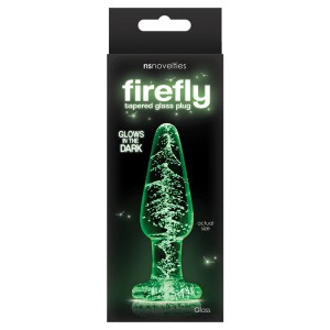 Firefly Glass Tapered Plug-medium Clear