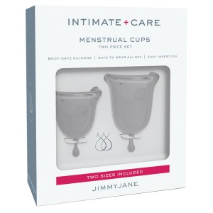 Jimmyjane Intimate Care Menstrual Cups-clear