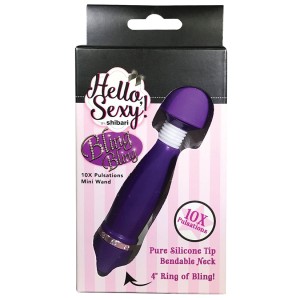 Shibari Hello Sexy Bling Bling Mini Wand-purple