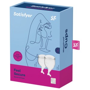Satisfyer Feel Secure Menstrual Cup-transparent