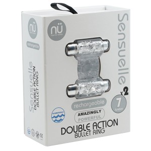 Sensuelle 7 Function Double Action C-ring-clear