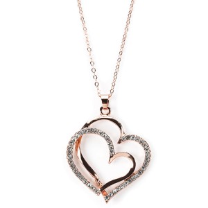 Couples Play Heart Shape Necklace   [regular Price 2.00]
