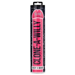 Clone-a-willy Glow In The Dark Vibe Kit-pink