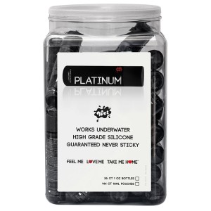 Wet Platinum Luxury Silicone Lubricant 1.0 Fl Oz 36 Pc Display