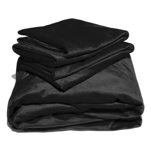 Liberator Fascinator Liquid Velvet Sheets-k Black