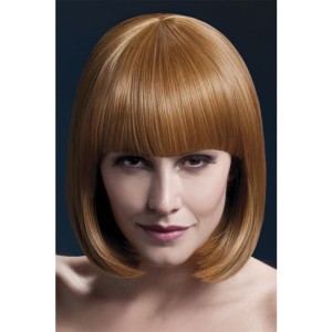 Fever Smiffys Elise Wig Sleek Bob With Fringe-auburn 13
