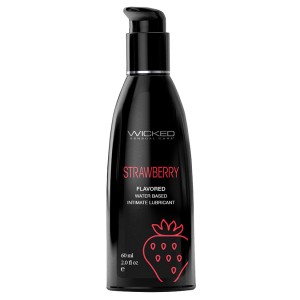 Wicked Aqua Flavored Lube-strawberry 2oz