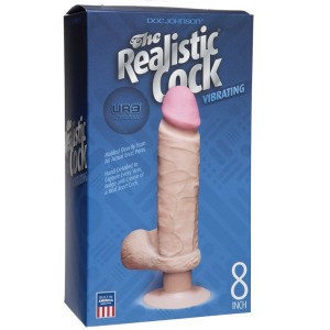 The Realistic Cock Ultraskyn Vibrating 8 Vanilla
