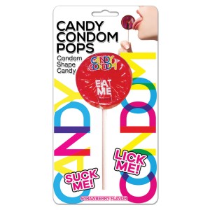 Candy Condom Pop  Strawberry