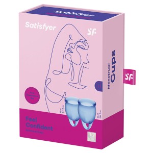 Satisfyer Feel Confident Menstrual Cup-dark Blue