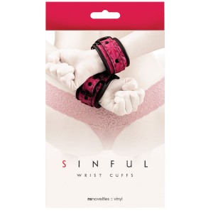 Sinful Wrist Cuffs Pink