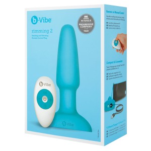 B-vibe Rimming Plug 2-teal
