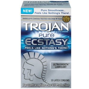 Trojan Pure Ecstasy Lubricated Condoms 10 Pack