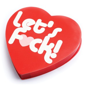 Lets Fuck Heart Shaped Candy Box