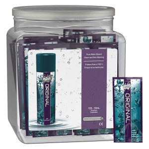 Wet Original Lubricant Display 144 Pc Fishbowl 10 Ml Pouches