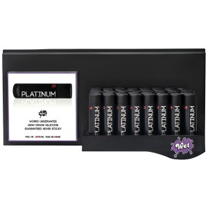 Wet Platinum (right) Slat Wall Shelf Display (40) 3oz