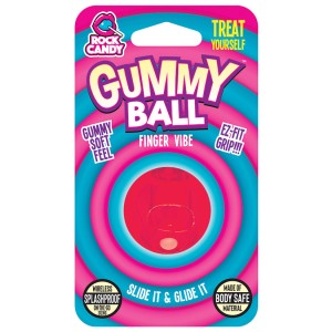 Rock Candy Gummy Collection Gummy Ball Finger Vibe-red