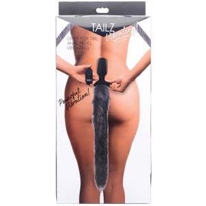 Tailz Vibrating Fox Tail-grey