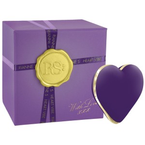 Riannes Rechargeable Heart Vibe-deep Purple