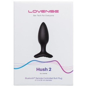 Lovense Hush 2 Remote Control Butt Plug 1.5 Inch