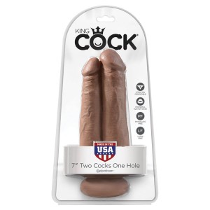 King Cock Two Cocks One Hole-tan 7    [regular Price 20.00]