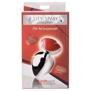 Booty Sparks Gemstones Red Jasper Heart Large