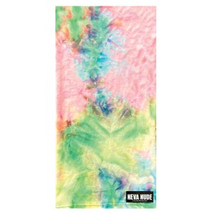 Neva Nude Sexy Necksies-rainbow Sherbet Tie Dye Velvet