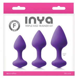 Inya Triple Kiss Anal Plug Trainer Kit-purple