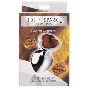 Booty Sparks Gemstones Tiger Eye Heart Medium