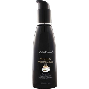 Aqua Mocha Java Flavored Water-based Intimate Lubricant 2 Oz.