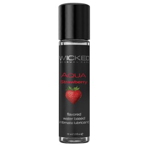 Aqua Strawberry Water-based Lubricant 1 Oz