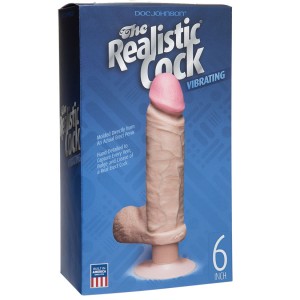 The Original Vibro Realistic Cocks 6-inch White