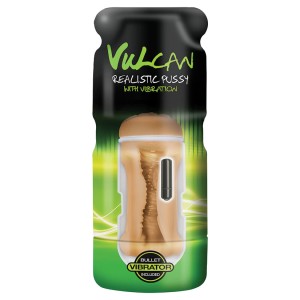Cyberskin Vulcan Realistic Pussy With Vibration Mocha