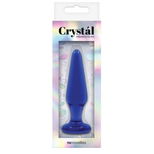 Crystal Tapered Plug Medium Blue