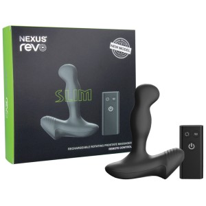 Nexus Revo Slim Rotating Prostate Massager-black