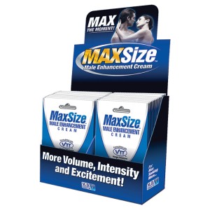 Max Size Male Enhancement Cream Packs-display Of 24