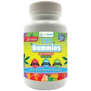 420 Health Cbd Gummies 300mg 15 Count Bottle