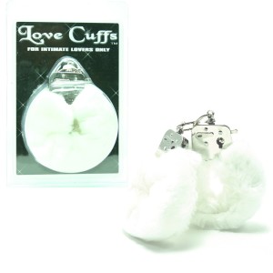 Plush Love Cuffs White