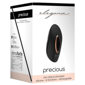 Elegance Precious Mini Clitoral Stimulator- Black