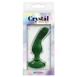 Crystal Premium Glass Angled Plug-green