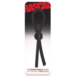 Rascal The Brawn Cock Single Leash-black